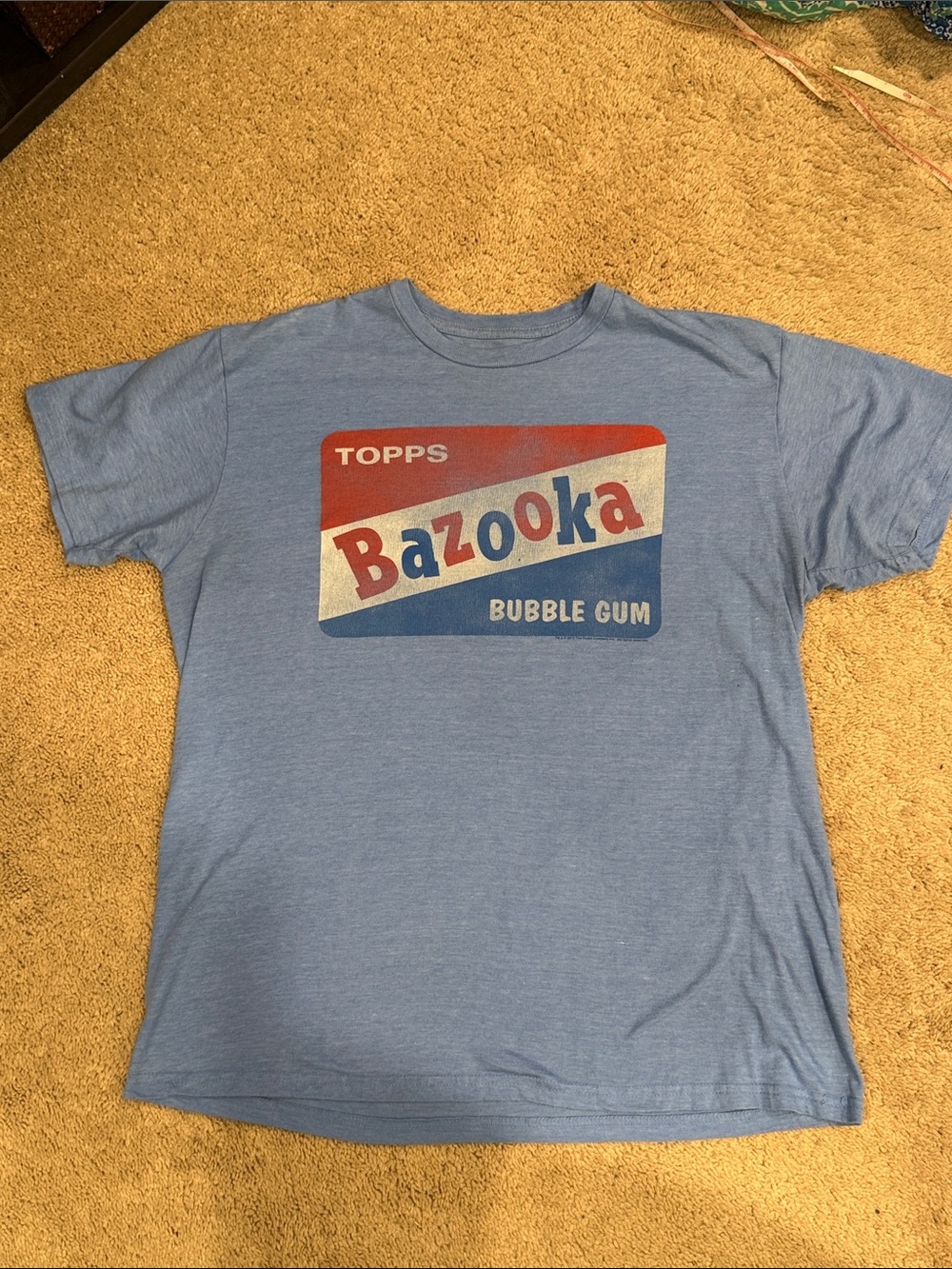 Savvy Light Blue Bazooka Bubble Gum Graphic Tee